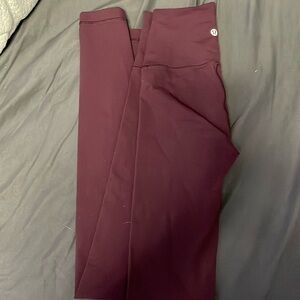 Burgundy Lulu leggings